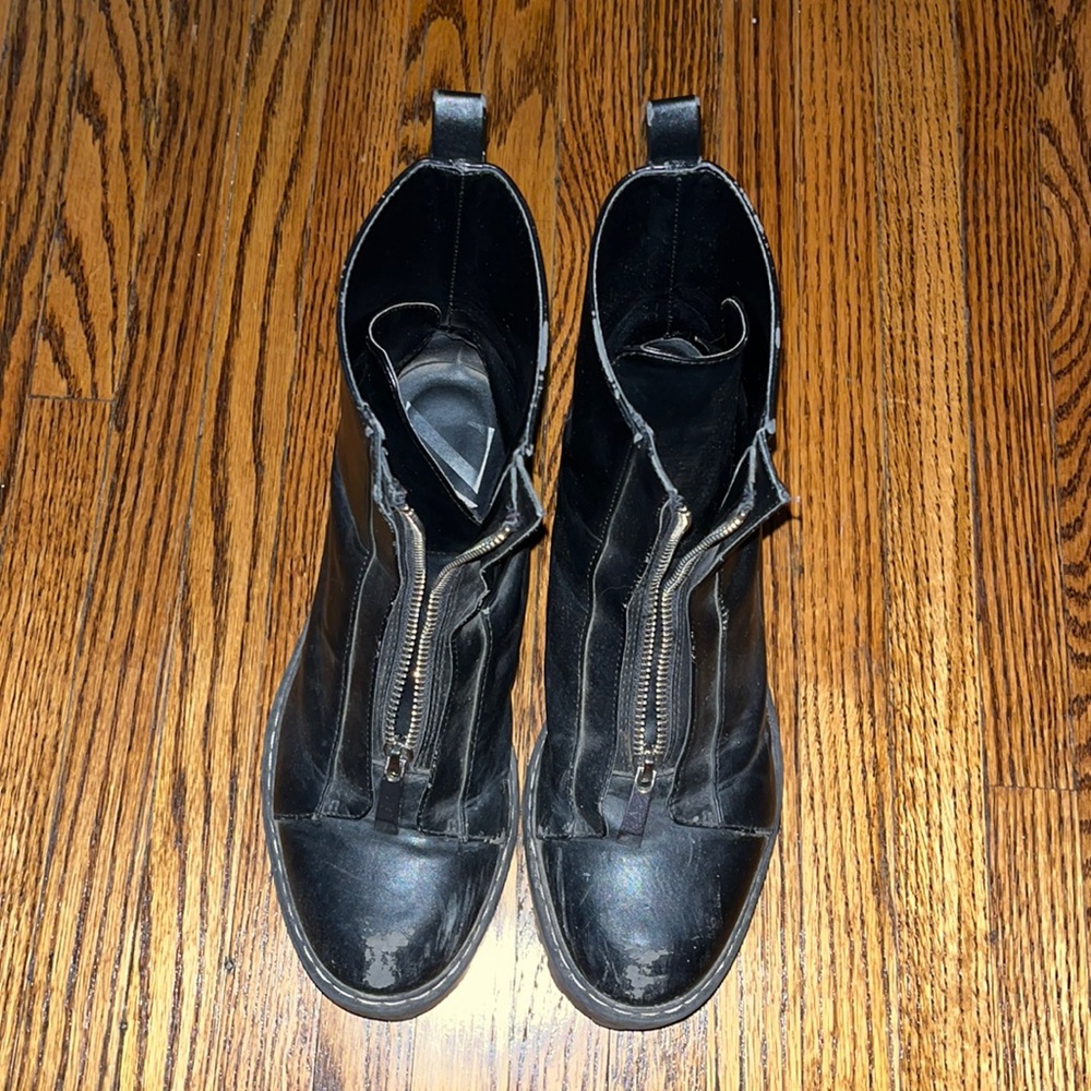 Zara black ankle boots